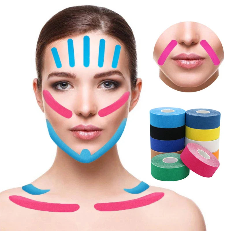 Fita Lifting Facial Tape Sinais De Expressão Anti Rugas